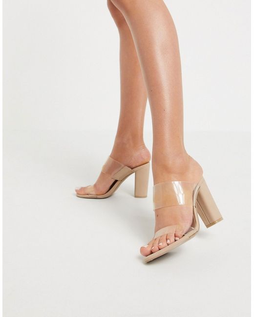Call it SPRING by ALDO Falelia perspex heeled sandal in