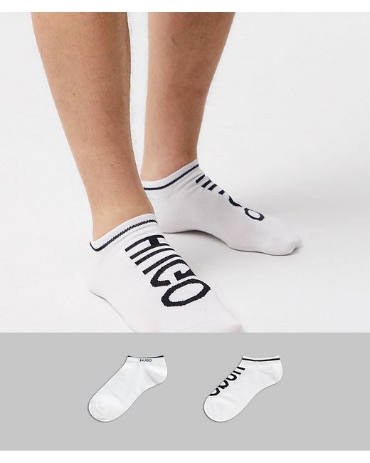 Hugo Boss bodywear 2 pack logo sneaker socks in
