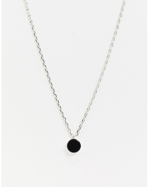 Bolongaro Trevor necklace with round stone pendant-