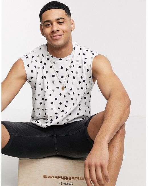 Another Influence sleeveless t-shirt tank in animal print-