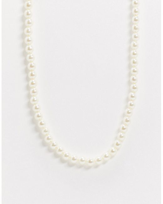 Chained & Able Chained and Able string of pearls necklace in