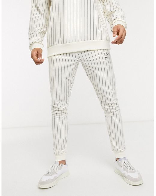 Only & Sons two-piece skinny jogger in with stripe Exclusive
