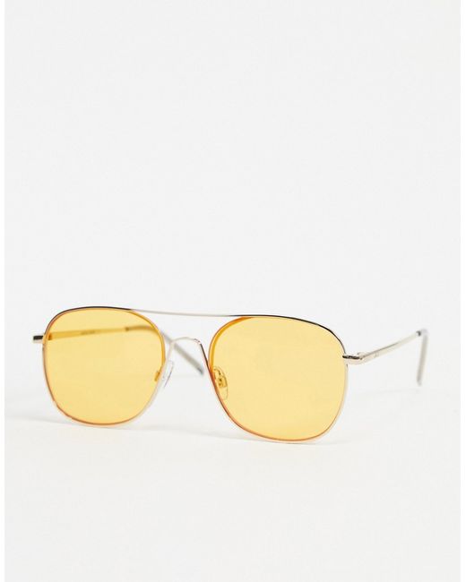 Jack & Jones retro sunglasses with tinted lens-