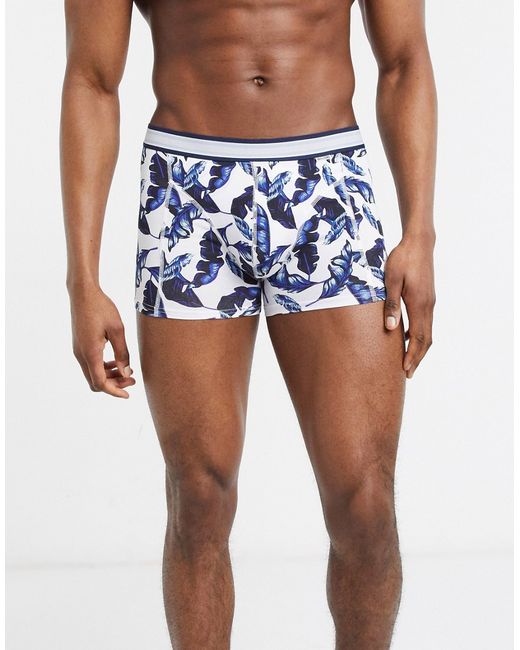 Only & Sons trunks in palm leaf print-