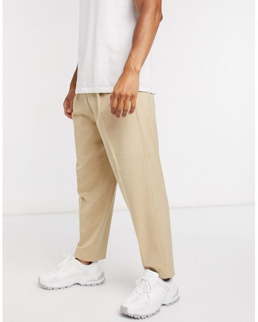 Asos Design oversized tapered smart pants in
