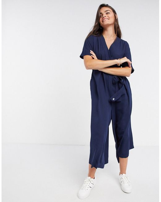 French Connection Azana Crepe Belted Jumpsuit in