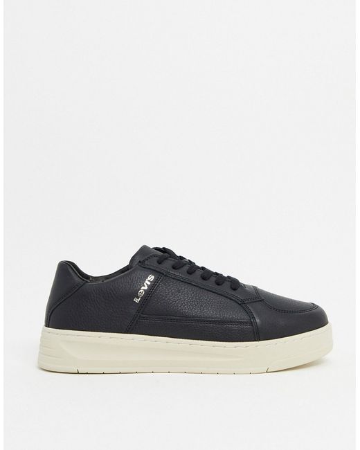 Levi's silverwood leather sneaker in with small logo