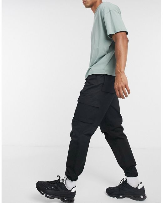 Mennace ripstop tapered utility cargo pants in