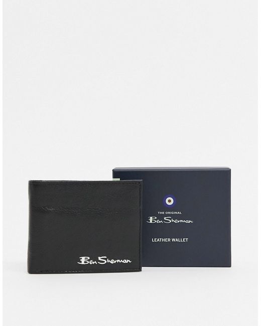 Ben Sherman leather RFID coin wallet-