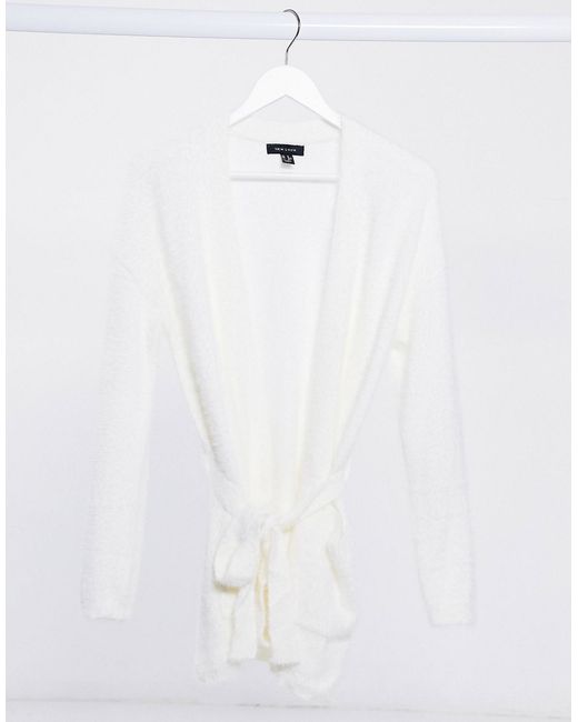 New Look set fluffy lounge robe in