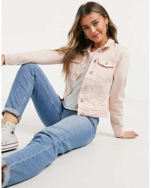 Only Tia classic denim jacket in