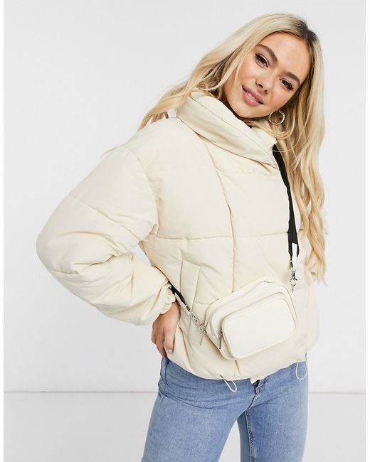 Pieces padded jacket in