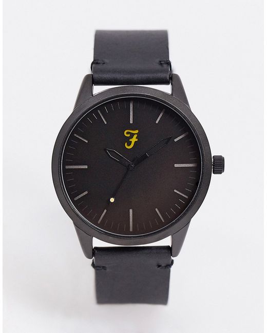 Farah classic leather watch-