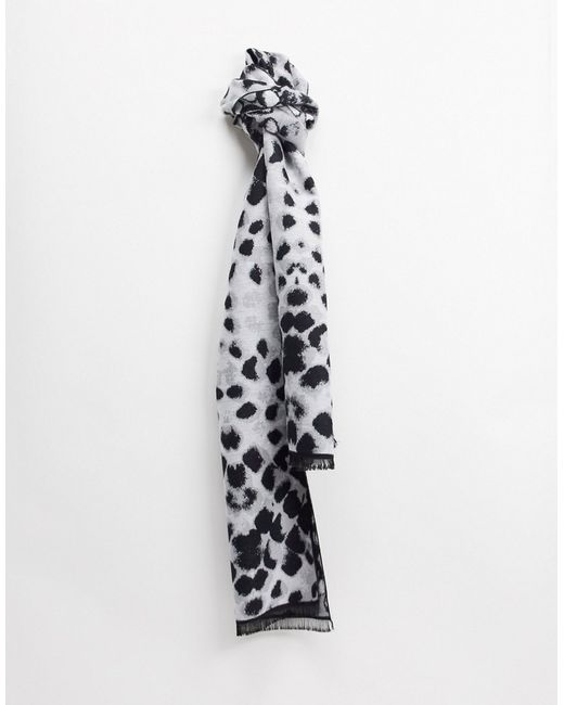 Devils Advocate leopard print scarf-