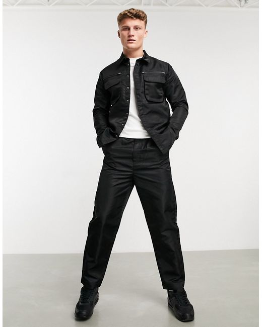 Native Youth cyrus cargo pants co-ord in nylon shine