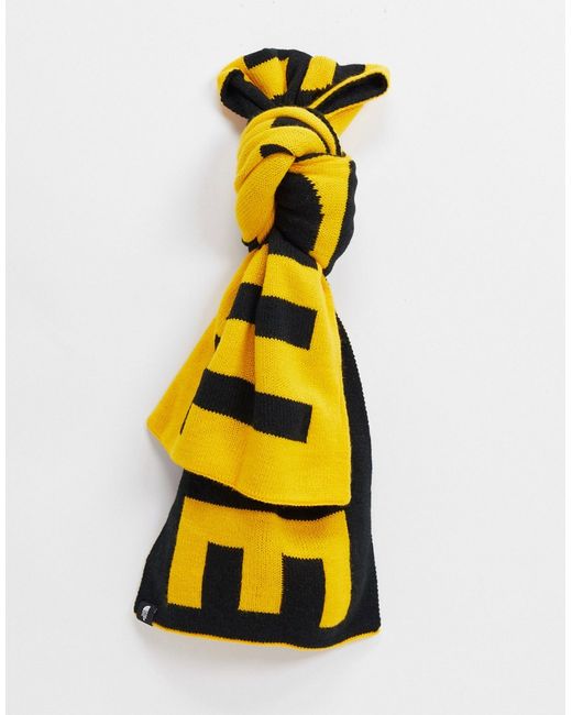 The North Face Logo scarf in yellow/