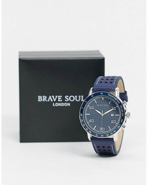 Brave Soul leather watch in