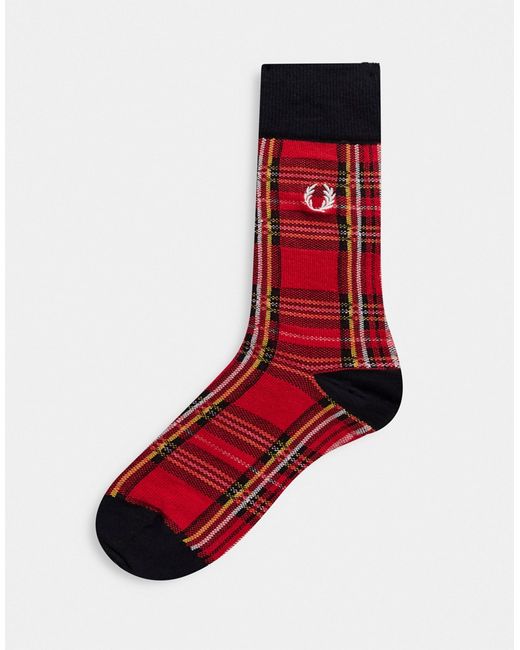 Fred Perry check socks in