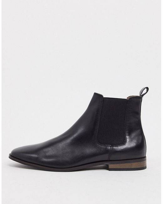 French Connection real leather chelsea boots-