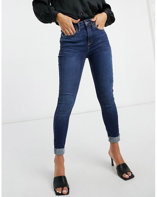 River Island Amelie skinny jeans in dark authentic wash