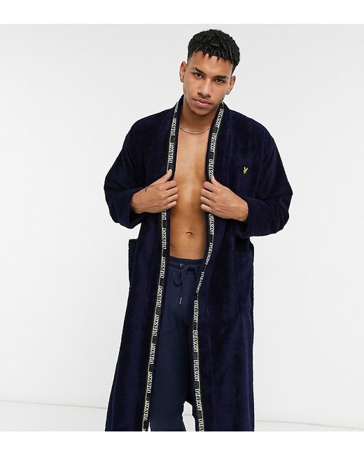 Lyle & Scott taped logo dressing gown-