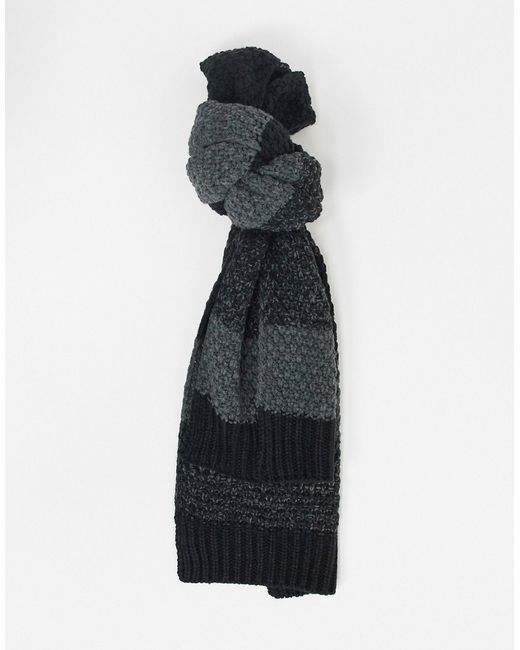 Only & Sons scarf in striped and gray