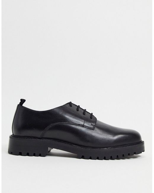 Walk London sean derby lace up shoes in leather
