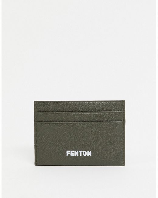 Fenton card holder in khaki-