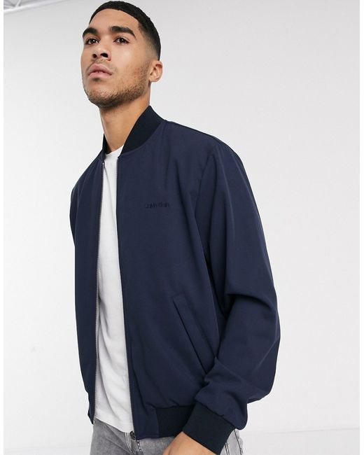 Calvin Klein twill bomber jacket-