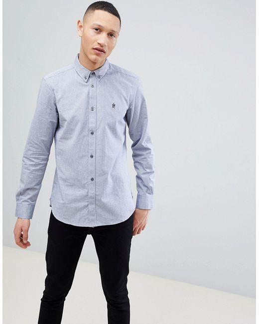 French Connection Long Sleeve Oxford Shirt-