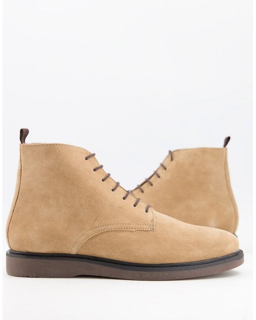 H By Hudson Troy lace up boots in suede
