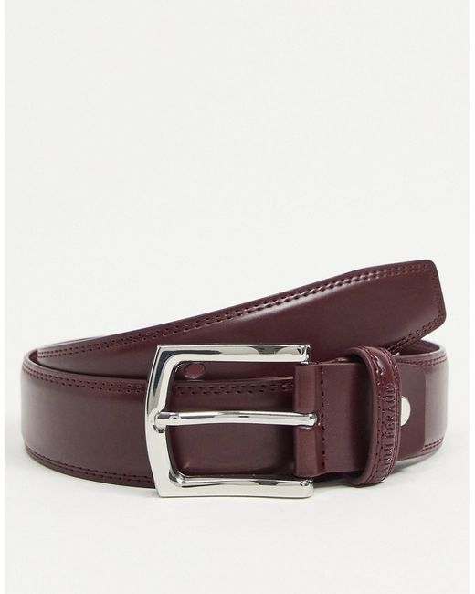 Gianni Feraud leather belt in dark