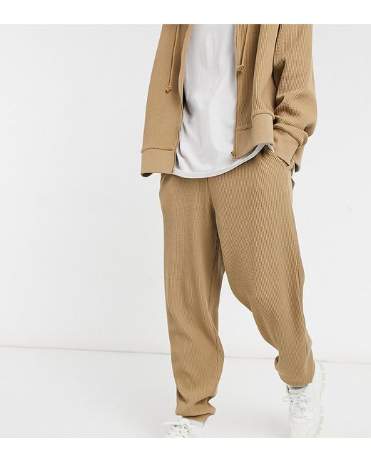 Collusion sweatpants in waffle fabric set-