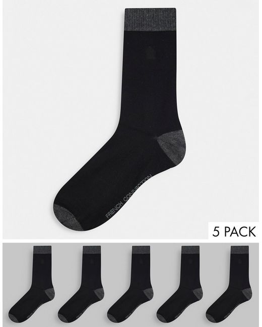 French Connection 5 pack socks in