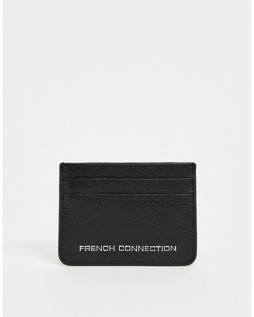 French Connection leather card holder in