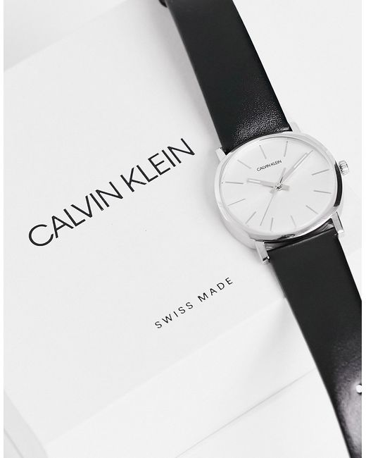 Calvin Klein strap watch with silver dial