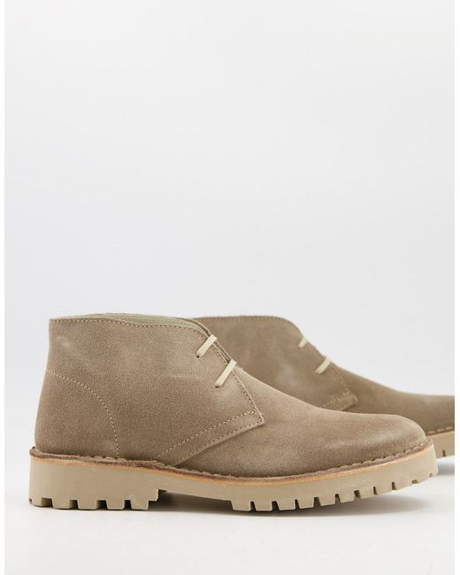 Selected Homme chukka boot with chunky sole in