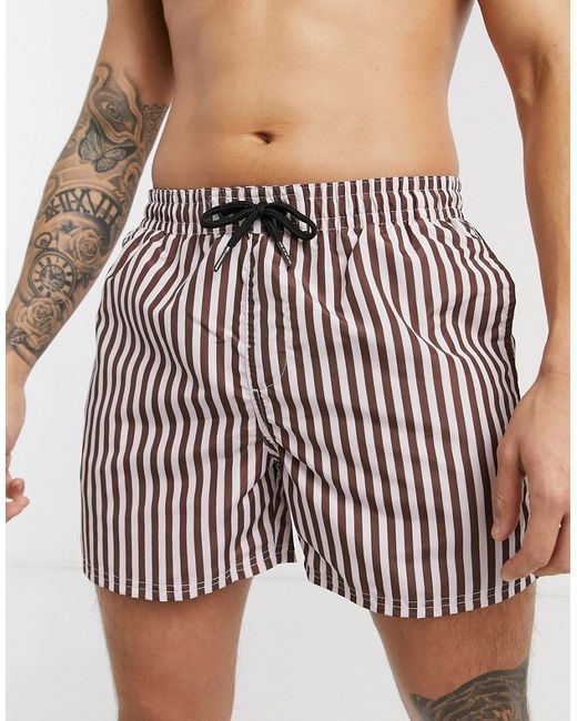 Another Influence vertical stripe swim shorts-