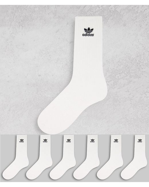 Adidas Originals Trefoil 6-pack crew socks-