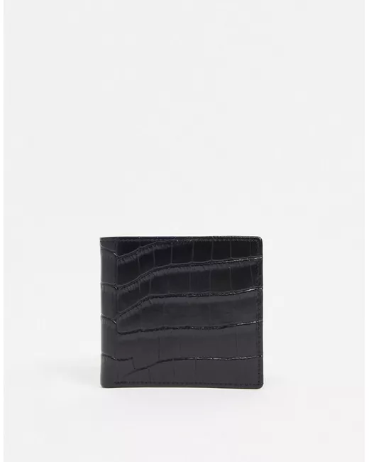 Gianni Feraud leather bill fold croc wallet-