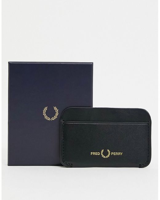 Fred Perry leather card holder in