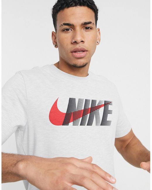 Nike Training large double logo t-shirt in