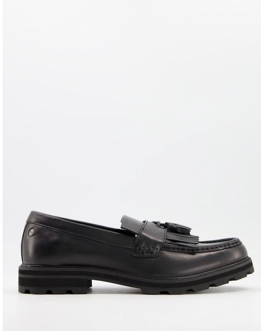 Ben Sherman chunky leather tassel loafers in