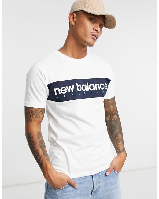 New Balance linear logo T-shirt in