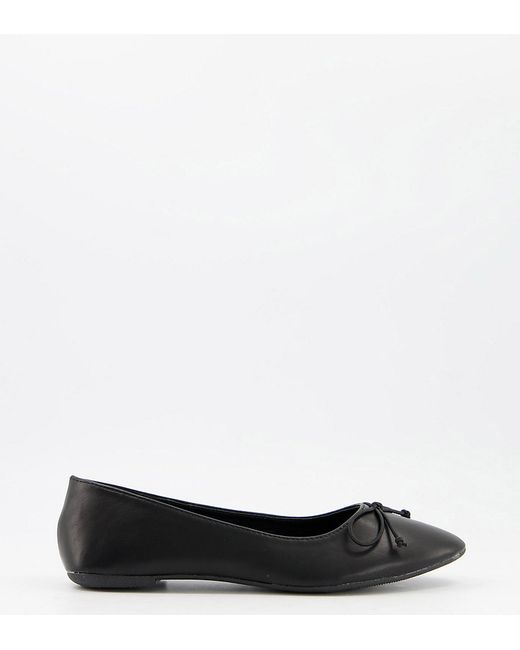 Truffle Collection wide fit easy ballet flats in