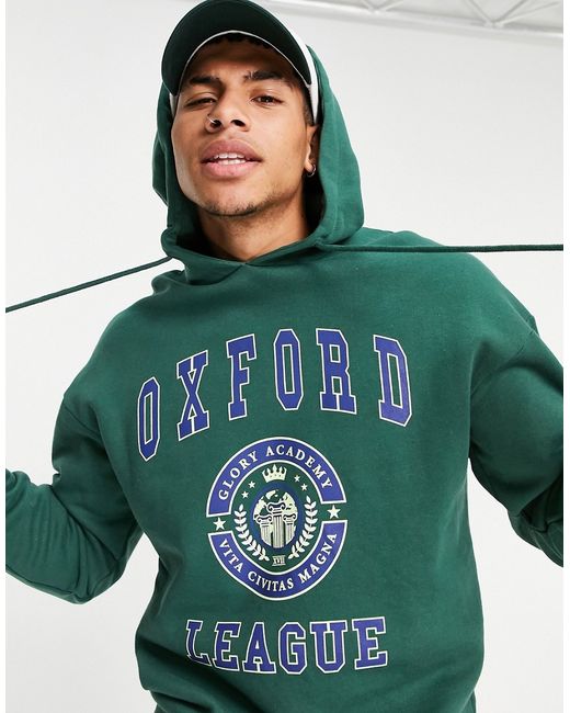 Jack & Jones Originals oversize hoodie with Oxford logo in