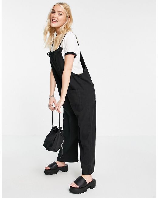 Monki Mona overalls with front pockets in