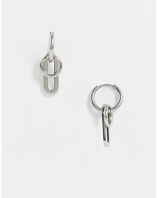 Svnx 2-pack detailed hoop earrings-