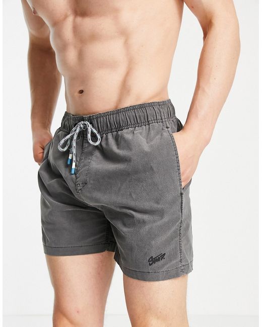 Pull & Bear swim shorts in washed