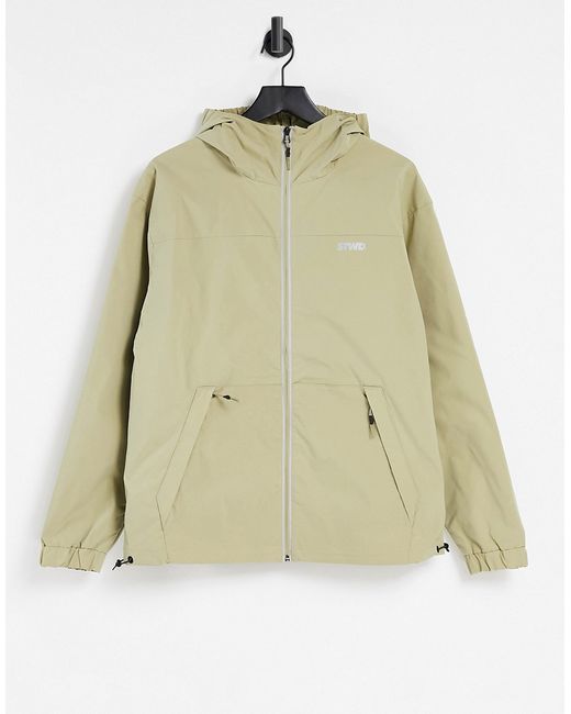 Pull & Bear lightweight jacket in khaki-